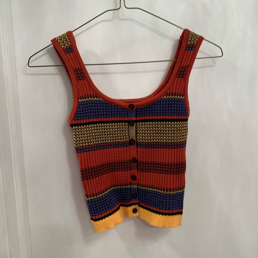 ⭐️BOHO KNIT CROPPED TANK TOP⭐️